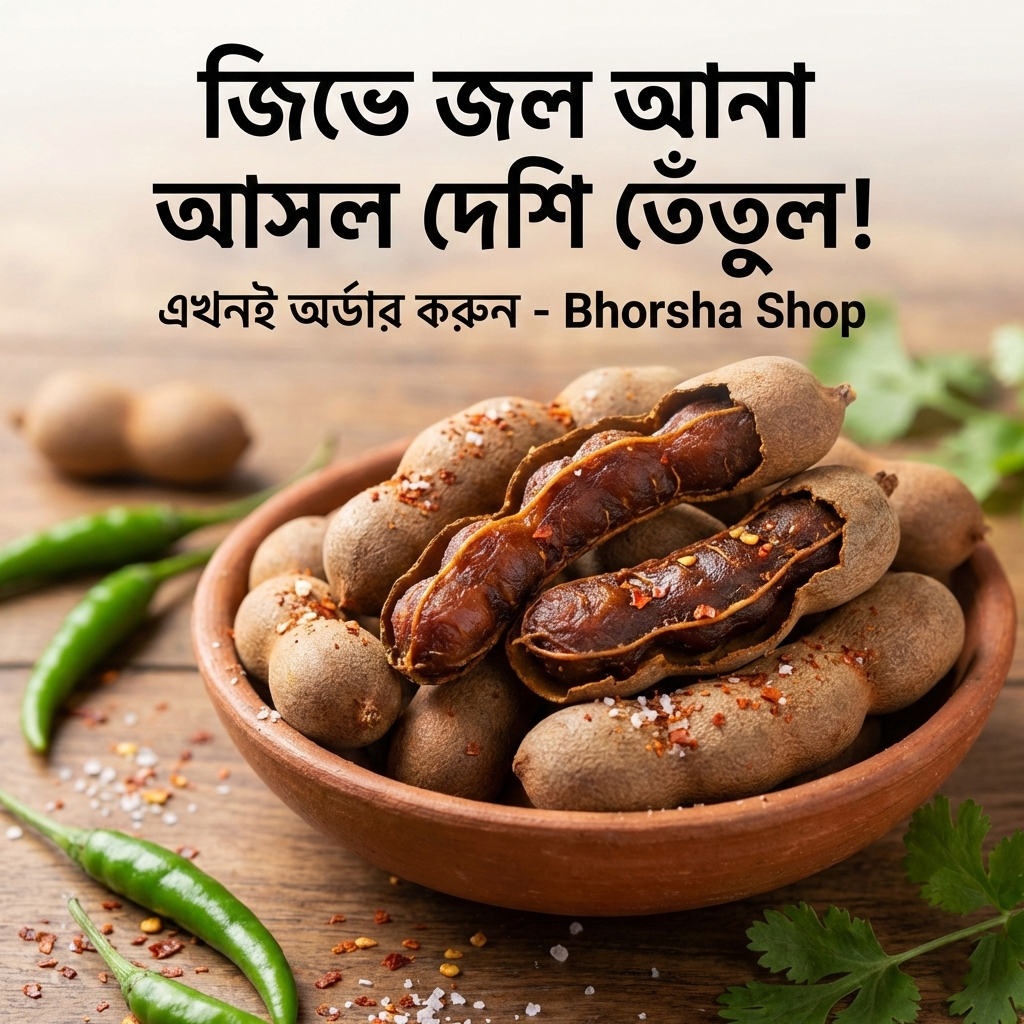 প্রিমিয়াম দেশি পাকা তেঁতুল (Premium Deshi Ripe Tamarind)